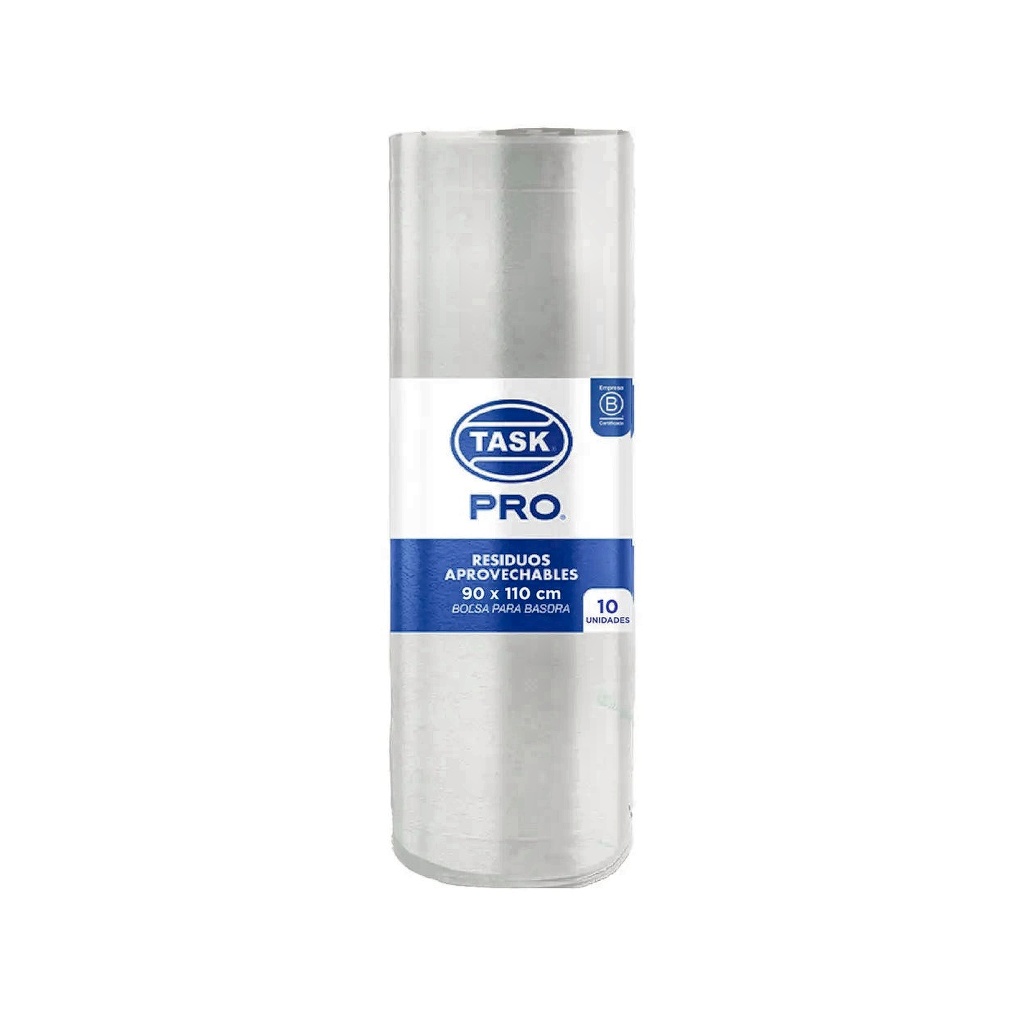 BOLSA DE BASURA BLANCA TASK PRO ROLLO 90 X 110  X 10 UDS RF_1017080/1017158/1103075