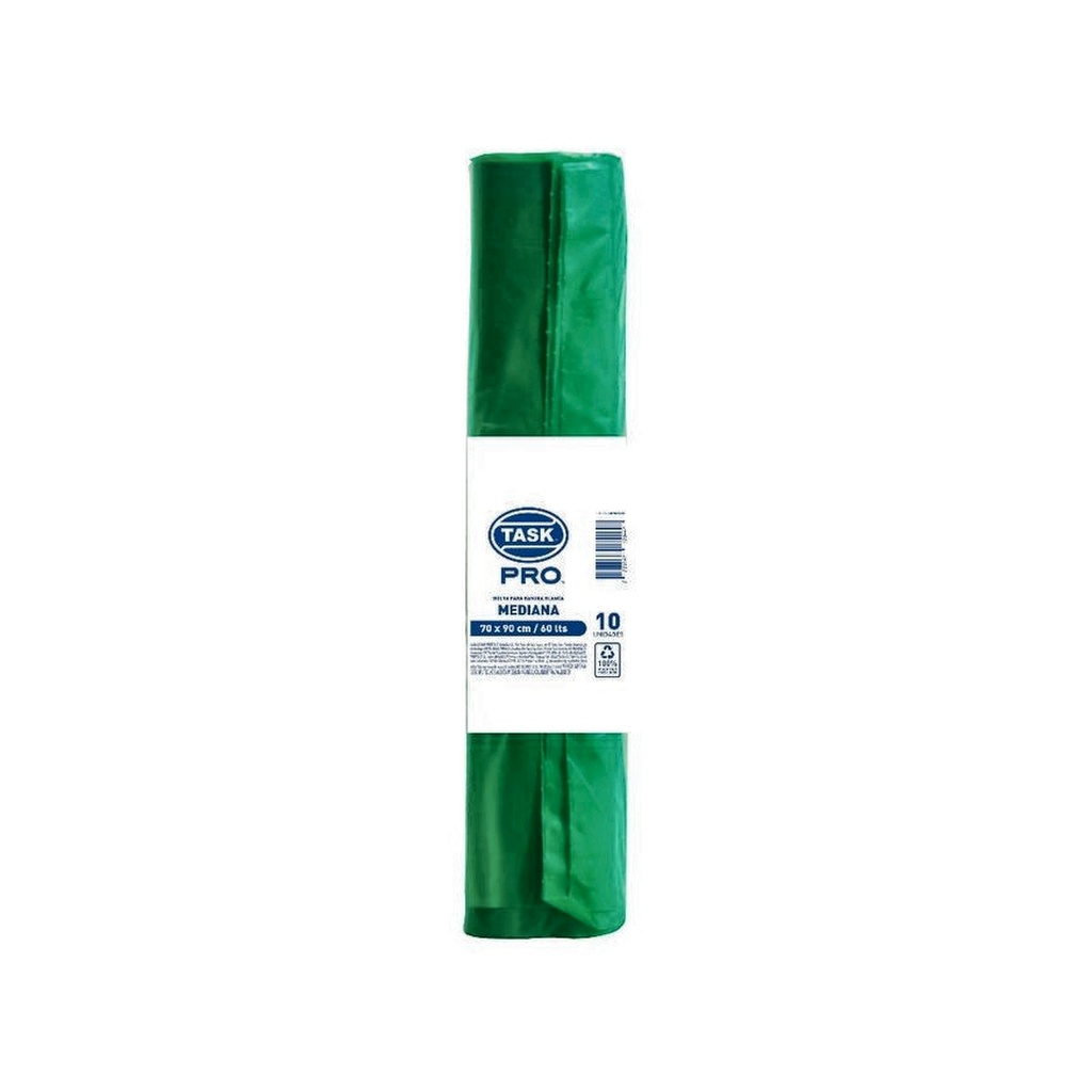 BOLSA DE BASURA VERDE ROLLO 70 X 90 CMS X 10 UNDS RF_1102920/1017118