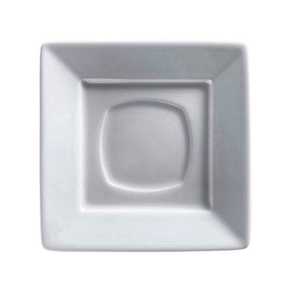 PLATO TE 14.1X14.1CM CUADR ZEN BLANCO PA1101970324