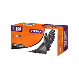 [2460106] GUANTE NITRILO NEGRO T-M ETERNA 414000171 DISP x 100 UND