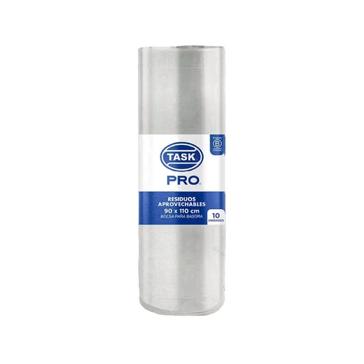 BOLSA DE BASURA BLANCA TASK PRO ROLLO 90 X 110  X 10 UDS RF_1017080/1017158