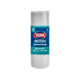 [2212057] BOLSA DE BASURA BLANCA TASK PRO ROLLO 80 X 110 X 10 UDS RF_1017057/1017156/1017142