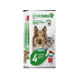[2570018] ENDOTABS MEDIANOS ANTIPARASITARIO 880 MG 7010038 DISP x 4 CAP