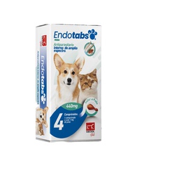 [2570019] ENDOTABS PEQUEÑOS ANTIPARASITARIO 440 MG 7010037 DISP x 4 CAP