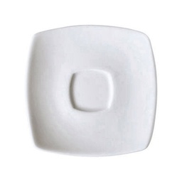 [3017911] PLATO CAFE 13CM CUADR ACTUALITE BLANCO PA1101910124