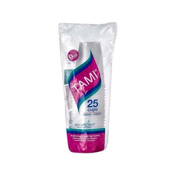 [3100100] VASOS 9 OZ BCO DOMINGO RLL X 25UND