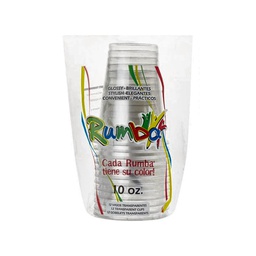 [3100138] VASOS 10 OZ TRANSP RUMBA RLL X 12UND
