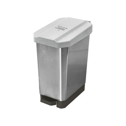 [23325284] CANECA-PAPELERA ESCOBINS PEDAL /44L/BLANCO- RECICLABLE  APROVECHABLE- IML METALIZADO// 4-1042710_EMP 2